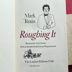 Vintage Book Mark Twain’s Roughing it limited edition 1972